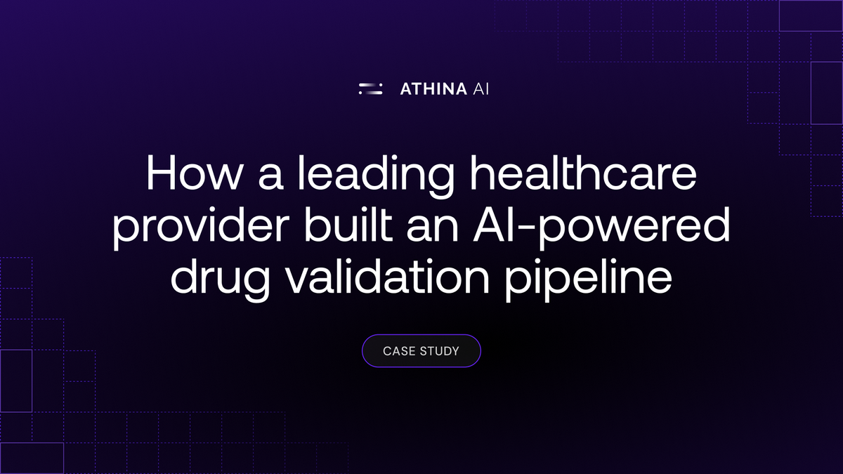 How a leading healthcare provider built an AI-powered drug validation pipeline