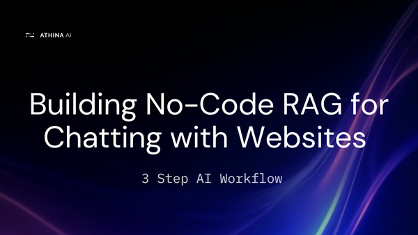 Building No-Code RAG for Chatting with Websites: 3-Step AI Workflow